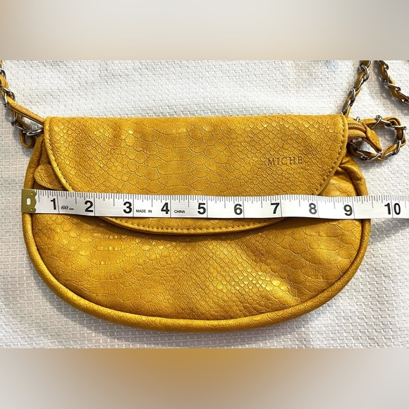 Miche Yellow Crossbody Bag with Braided Strap - Picture 11 of 13